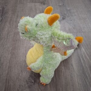 Ganz Webkinz Citrus Dragon Plush HM436 Green Yellow Stuffed Animal